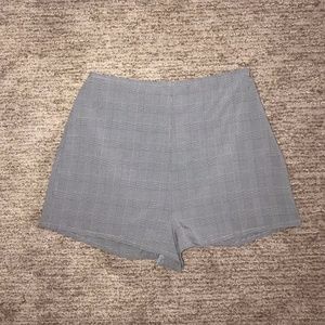 Forever 21 Grey Plaid Shorts